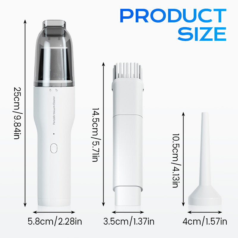 🚗50% OFF NOW ! ✨Handheld Cordless Car Vacuum Cleaner – Portable Mini Wireless Vacuum for Car Interior, Home Keyboard & Gap Deep Cleaning