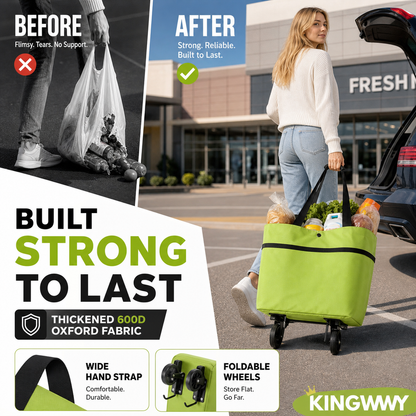 2-in-1 Foldable Shopping Cart