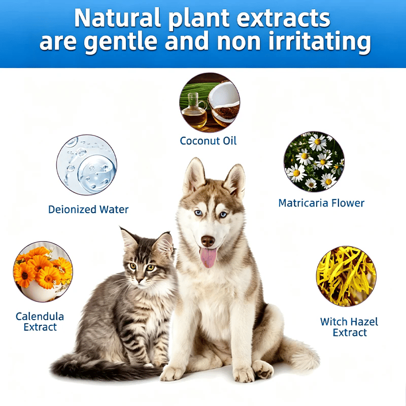 Gentle Pet Ear Wash | Odor-Free Cleaning for Dogs & Cats🐾