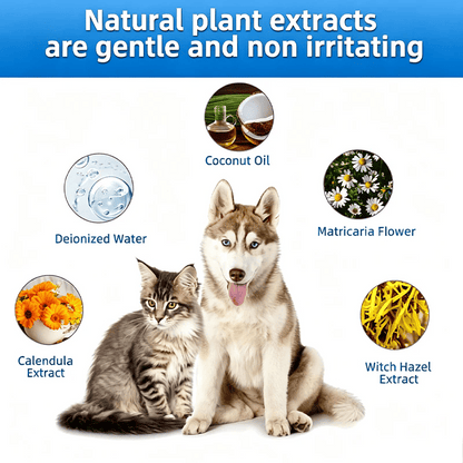 Gentle Pet Ear Wash | Odor-Free Cleaning for Dogs & Cats🐾