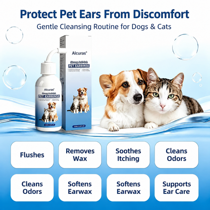 Gentle Pet Ear Wash | Odor-Free Cleaning for Dogs & Cats🐾