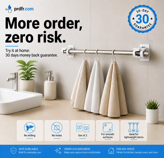 🔥Nail-Free Adjustable Curtain Rod Hooks