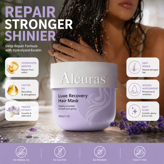 💦 Alcuras®Hydrating Revitalizing Hair Mask – Quench, Repair, Shine! ✨💇‍♀️