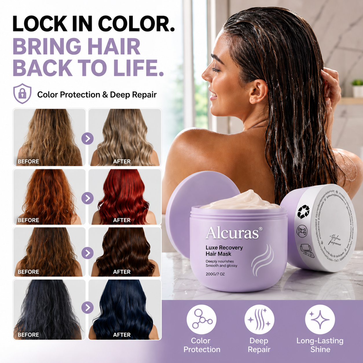 💦 Hydrating Revitalizing Hair Mask – Quench, Repair, Shine! ✨💇‍♀️