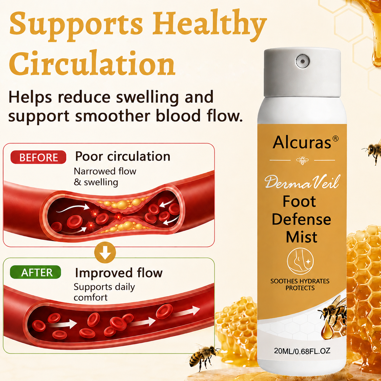 Alcuras® DermaVeil Foot Defense Mist2