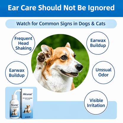 Gentle Pet Ear Wash | Odor-Free Cleaning for Dogs & Cats🐾