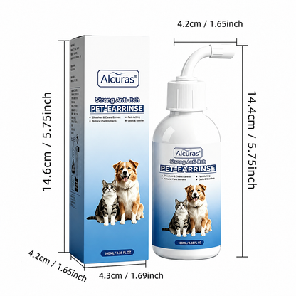 Gentle Pet Ear Wash | Odor-Free Cleaning for Dogs & Cats🐾