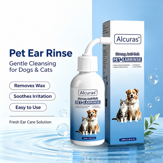 Gentle Pet Ear Wash | Odor-Free Cleaning for Dogs & Cats🐾