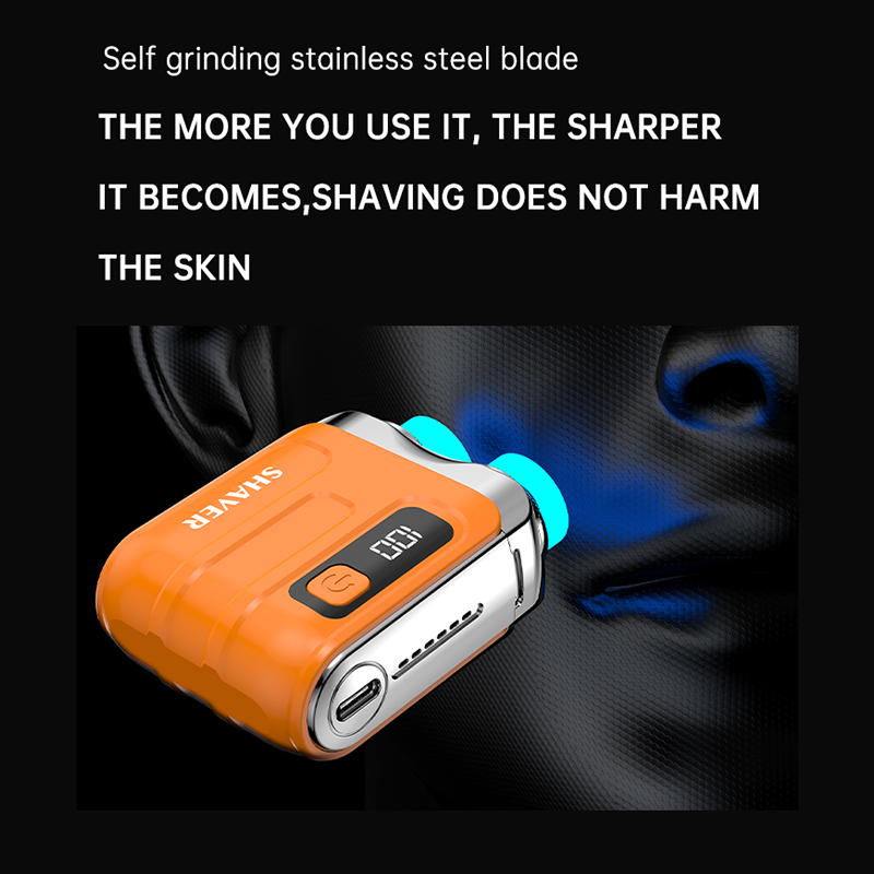 🔥Portable Mini Men's Electric Shaver – Compact & rechargeable – Wet/dry use, perfect for travel or gym bag – quick and smooth shave ✨🧳