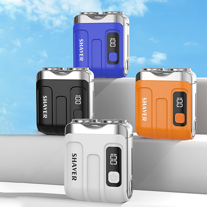 🔥Portable Mini Men's Electric Shaver – Compact & rechargeable – Wet/dry use, perfect for travel or gym bag – quick and smooth shave ✨🧳