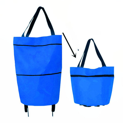 2-in-1 Foldable Shopping Cart