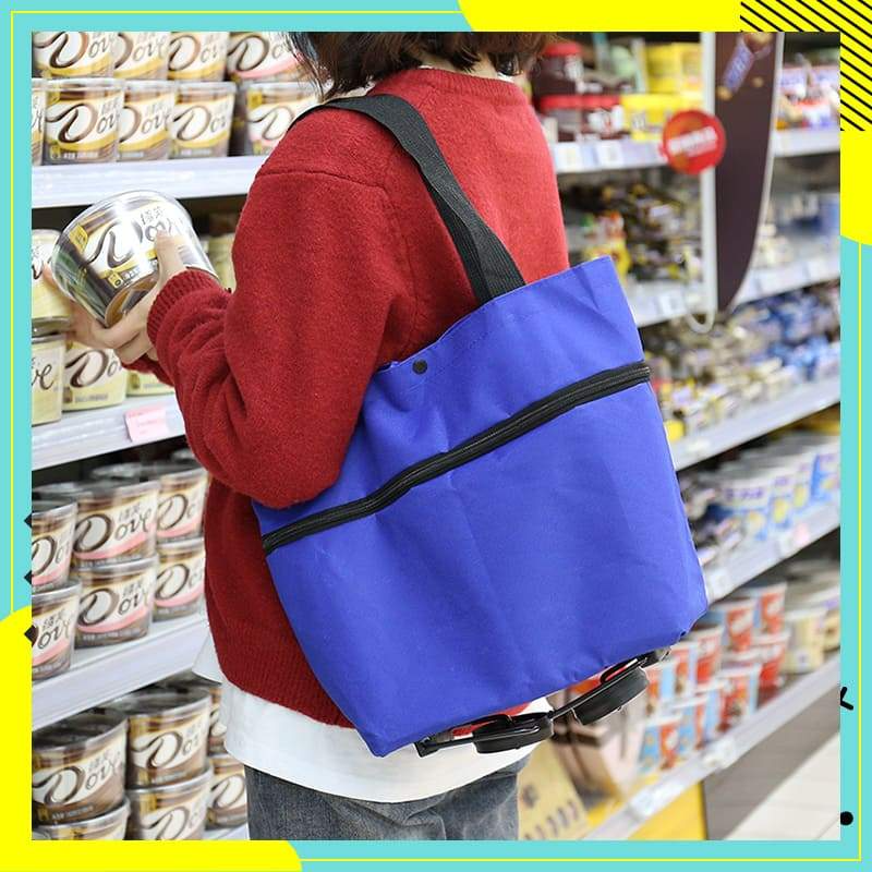 2-in-1 Foldable Shopping Cart