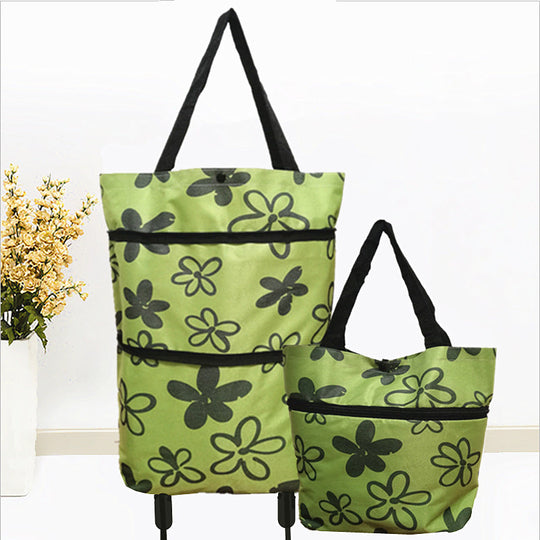 2-in-1 Foldable Shopping Cart