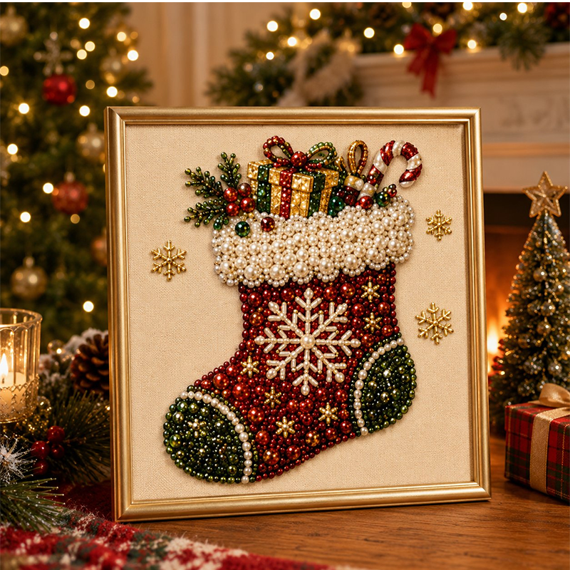 🎄Christmas Pre Sale⚡50K+ SOLD!🎅🧘Relaxing & Beginner-Friendly 🎨💎DIY Christmas Pearl Diamond Art Kit