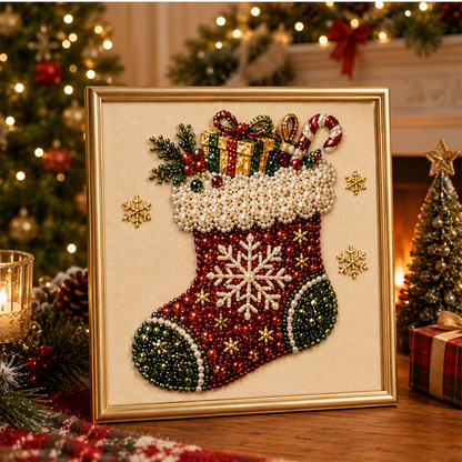 🎄Christmas Pre Sale⚡50K+ SOLD!🎅🧘Relaxing & Beginner-Friendly 🎨💎DIY Christmas Pearl Diamond Art Kit