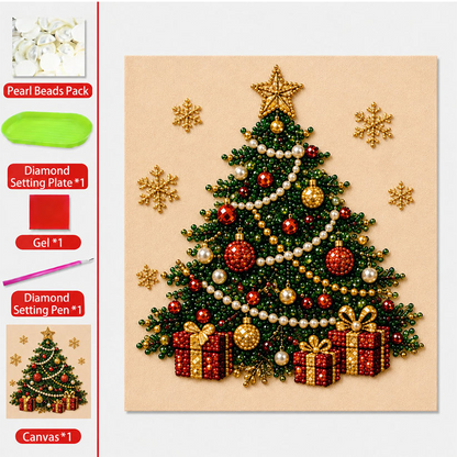 🎄Christmas Pre Sale⚡50K+ SOLD!🎅🧘Relaxing & Beginner-Friendly 🎨💎DIY Christmas Pearl Diamond Art Kit