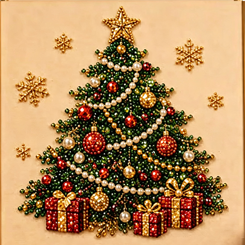 🎄Christmas Pre Sale⚡50K+ SOLD!🎅🧘Relaxing & Beginner-Friendly 🎨💎DIY Christmas Pearl Diamond Art Kit
