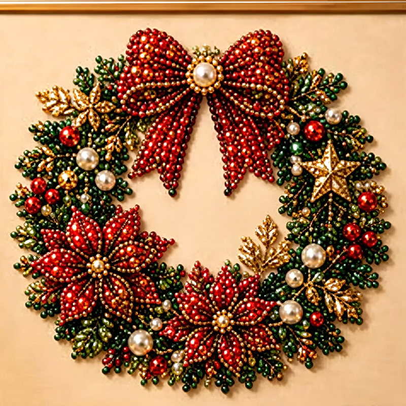🎄Christmas Pre Sale⚡50K+ SOLD!🎅🧘Relaxing & Beginner-Friendly 🎨💎DIY Christmas Pearl Diamond Art Kit