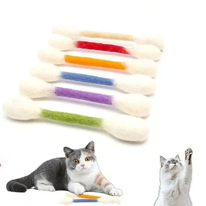 😻Interactive Swab Cat Toy with Catnip