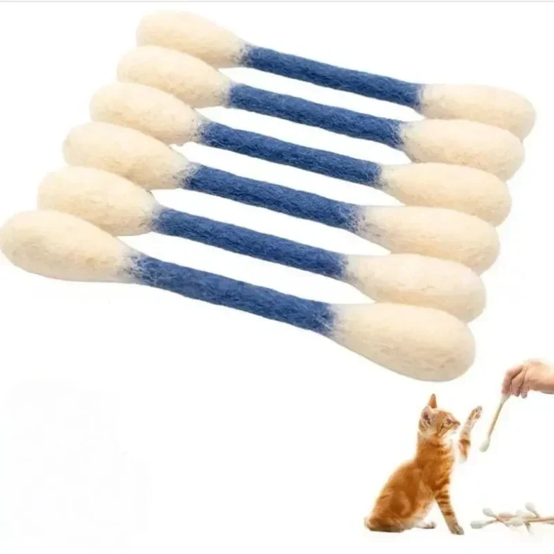 😻Interactive Swab Cat Toy with Catnip