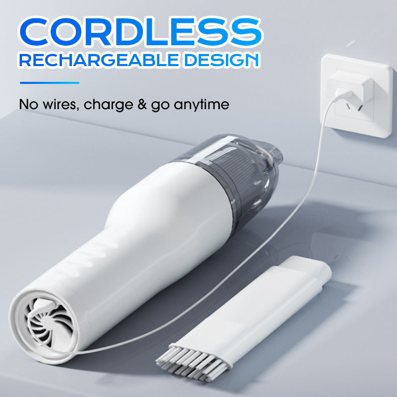 🚗50% OFF NOW ! ✨Handheld Cordless Car Vacuum Cleaner – Portable Mini Wireless Vacuum for Car Interior, Home Keyboard & Gap Deep Cleaning