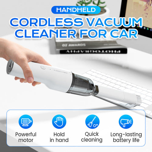 🚗50% OFF NOW ! ✨Handheld Cordless Car Vacuum Cleaner – Portable Mini Wireless Vacuum for Car Interior, Home Keyboard & Gap Deep Cleaning